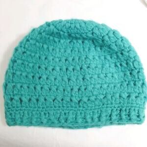 Wooden Ships Mohair wool blend aqua knit beanie